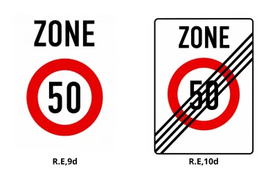 Biển R.E,10d mang ý nghĩa hết hạn chế tốc độ tối đa trong khu vực.webp